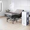Sven & Son Harmony Adjustable Bed Base, Head and Foot Lift, Massage, Under-Bed Lights, USB, Gel Memory, Zero Gravity Smart Frame - Split King  14 inch Hybrid Spring Matt Medium Soft