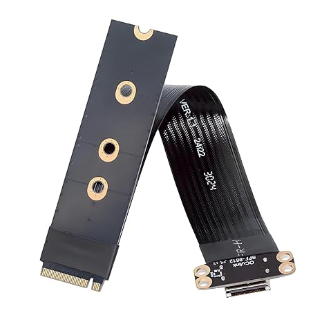 cablecc PCI-E4.0 M.2 M-Key 2280 NGFF to Oculink SFF-8612 SFF-8611 Host Cable for NVME U.2 SSD eGPU 15cm