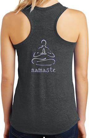 Yoga Clothing For You Ladies Namaste Lotus Racerback Tank Top